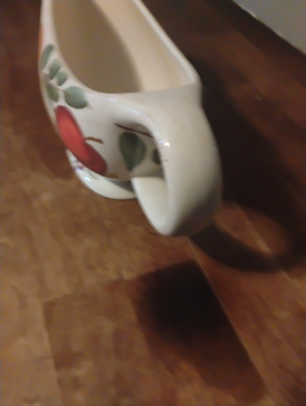 Vintage "HOME" Brand Ceramic Gravy Boat – Fruit Pattern - Picture 6 of 8